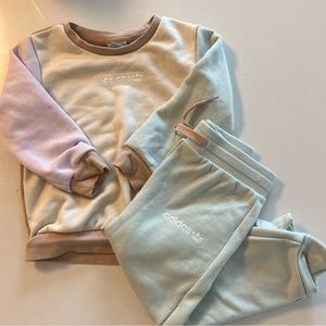 Toddler Girl Adidas Colorblock Sweatshirt Set 3T